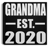 Grandma Established EST. 2020 - Canvas Square