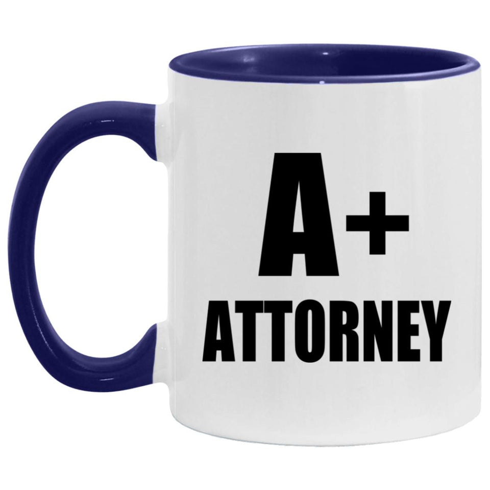 A+ Attorney - 11oz Accent Mug Purple