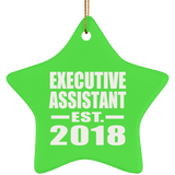 Executive Assistant Established EST. 2018 - Star Ornament
