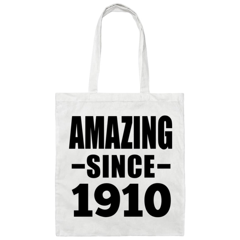 114th Birthday Amazing Since 1910 - Tote Bag White