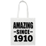 114th Birthday Amazing Since 1910 - Tote Bag White