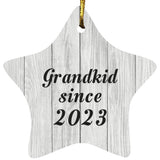 Grandkid Since 2023 - Star Ornament F