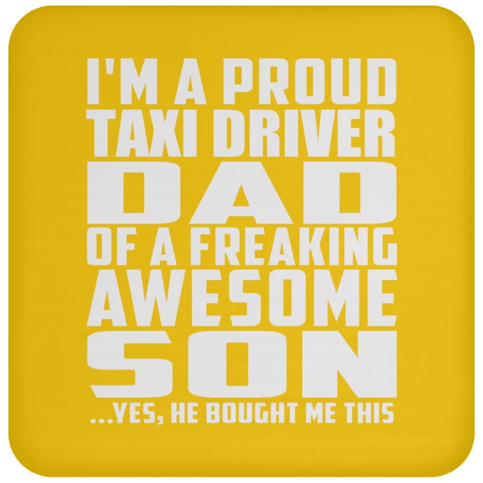 Proud Taxi Driver Dad Of Awesome Son - Drink Coaster