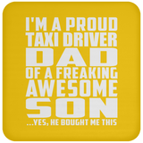 Proud Taxi Driver Dad Of Awesome Son - Drink Coaster