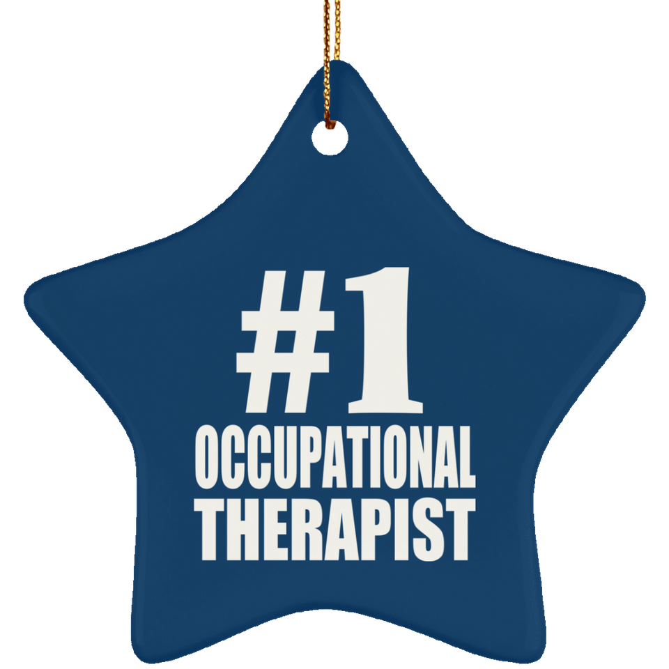 Number One #1 Occupational Therapist - Star Ornament