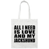 All I Need Is Love And My Jackshund - Tote Bag White