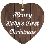 Henry Baby's First Christmas - Heart Ornament D