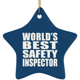 World's Best Safety Inspector - Star Ornament
