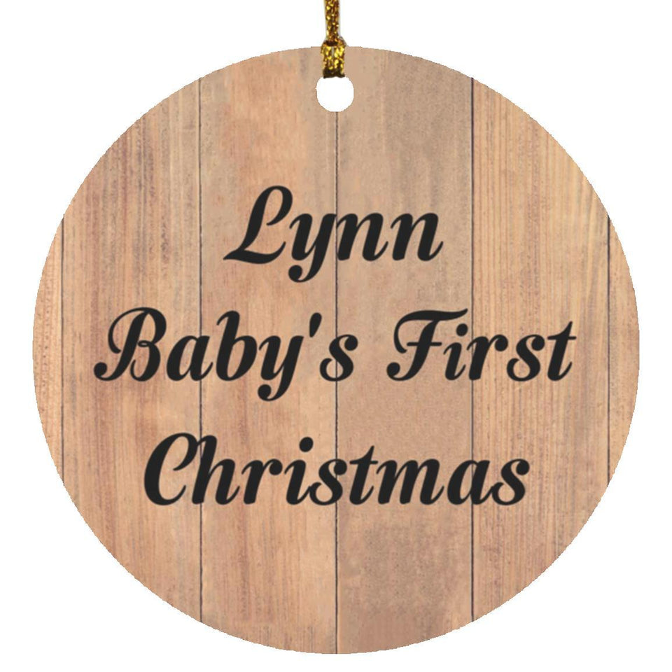 Lynn Baby's First Christmas - Circle Ornament C