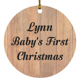 Lynn Baby's First Christmas - Circle Ornament C