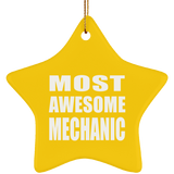 Most Awesome Mechanic - Star Ornament
