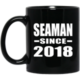Seaman Since 2018 - 11 Oz Coffee Mug Black