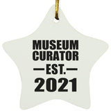 Museum Curator Established EST. 2021 - Star Ornament