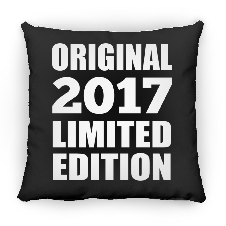 7th Birthday Original 2017 Limited Edition - Throw Pillow Black