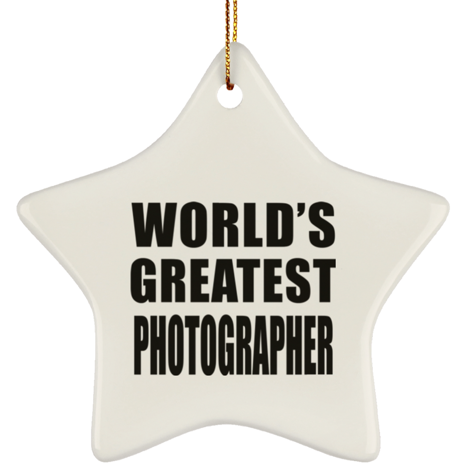 World's Greatest Photographer - Star Ornament