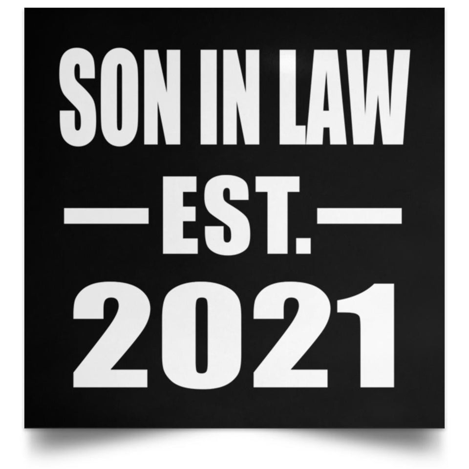 Son In Law Established EST. 2021 - Poster Square