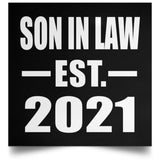 Son In Law Established EST. 2021 - Poster Square