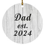 Dad Established Est. 2024 - Circle Ornament F