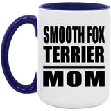 Smooth Fox Terrier Mom - 15oz Accent Mug Purple
