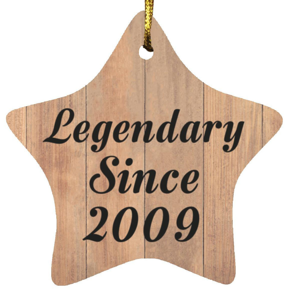 15th Birthday Legendary Since 2009 - Star Ornament C