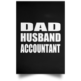 Dad Husband Accountant - Poster Portrait
