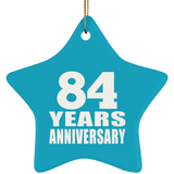 84th Anniversary 84 Years - Star Ornament