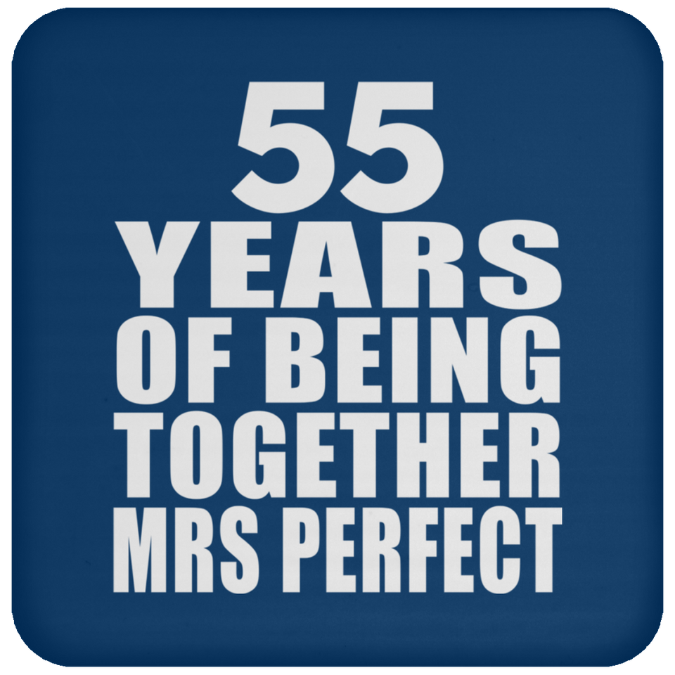 55th Anniversary 55 Years Of Being Mrs Perfect - Drink Coaster