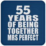 55th Anniversary 55 Years Of Being Mrs Perfect - Drink Coaster