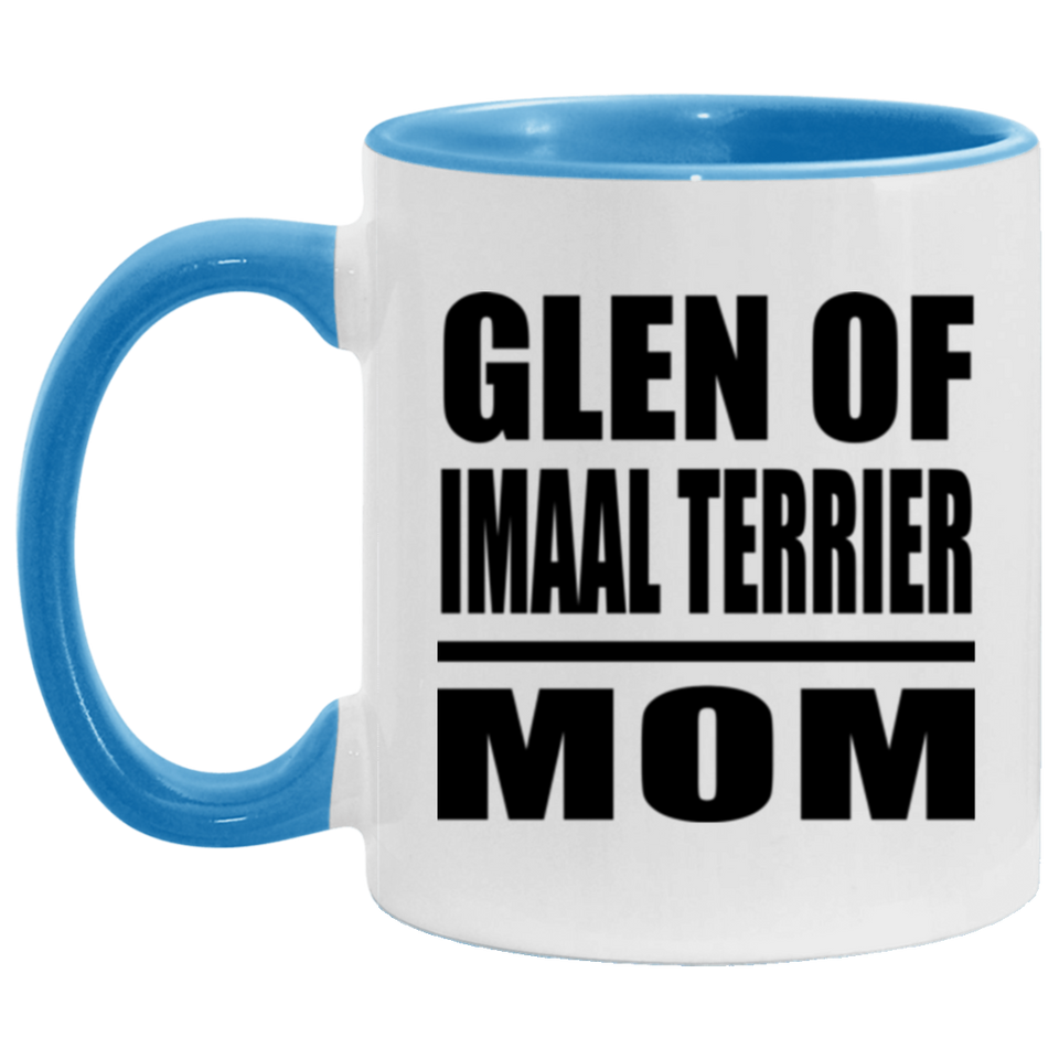 Glen Of Imaal Terrier Mom - 11oz Accent Mug Blue