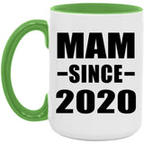 Mam Since 2020 - 15oz Accent Mug Green