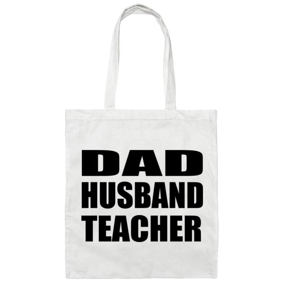 Dad Husband Teacher - Tote Bag White