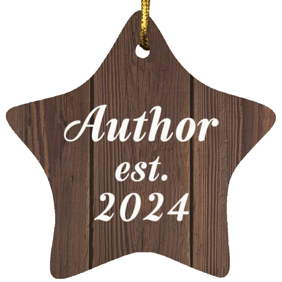 Author Established Est. 2024 - Star Ornament D