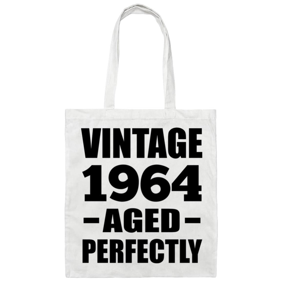 60th Birthday Vintage 1964 Aged Perfectly - Tote Bag White