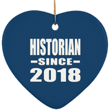 Historian Since 2018 - Heart Ornament