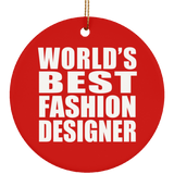 World's Best Fashion Designer - Circle Ornament