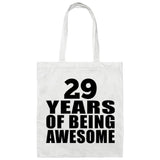 29th Birthday 29 Years Of Being Awesome - Tote Bag White