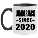 Lumberjack Since 2020 - 11oz Accent Mug Black