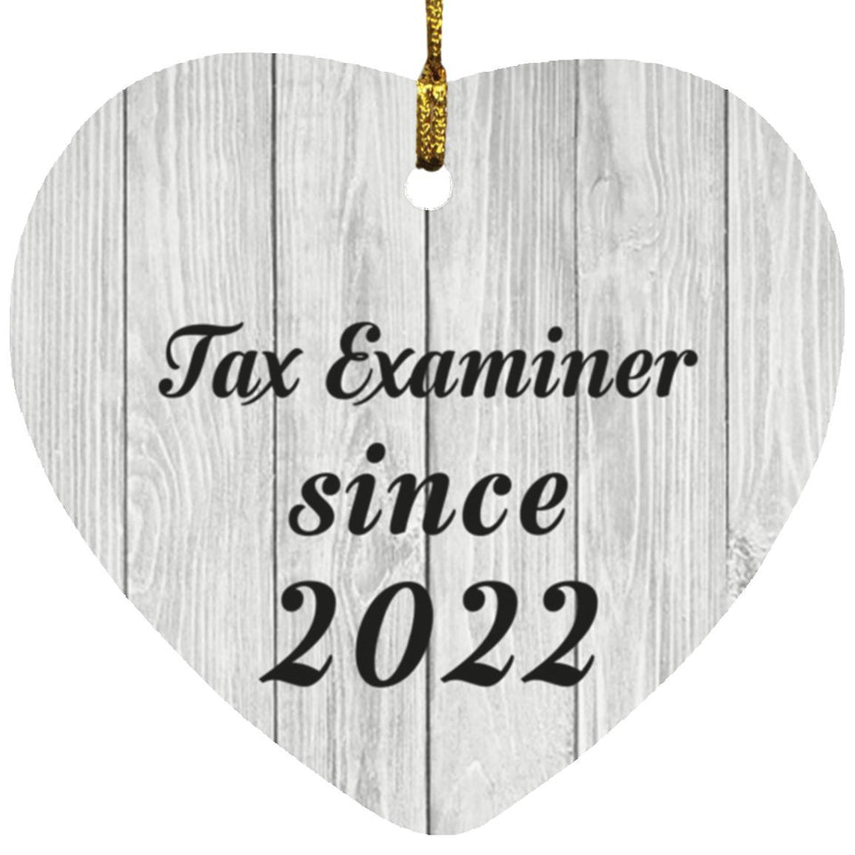 Tax Examiner Since 2022 - Heart Ornament F