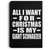 All I Want For Christmas Is My Giant Schnauzer - Canvas Portrait
