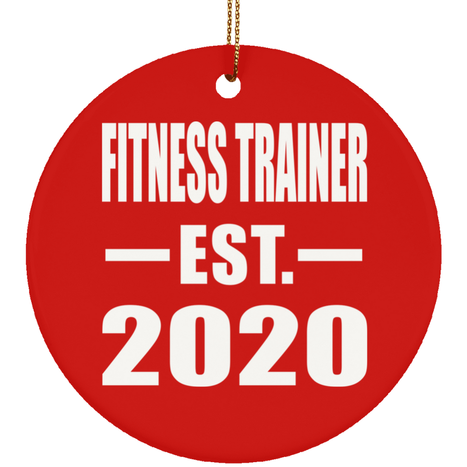 Fitness Trainer Established EST. 2020 - Circle Ornament