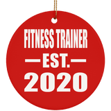 Fitness Trainer Established EST. 2020 - Circle Ornament