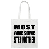 Most Awesome Step Mother - Tote Bag White