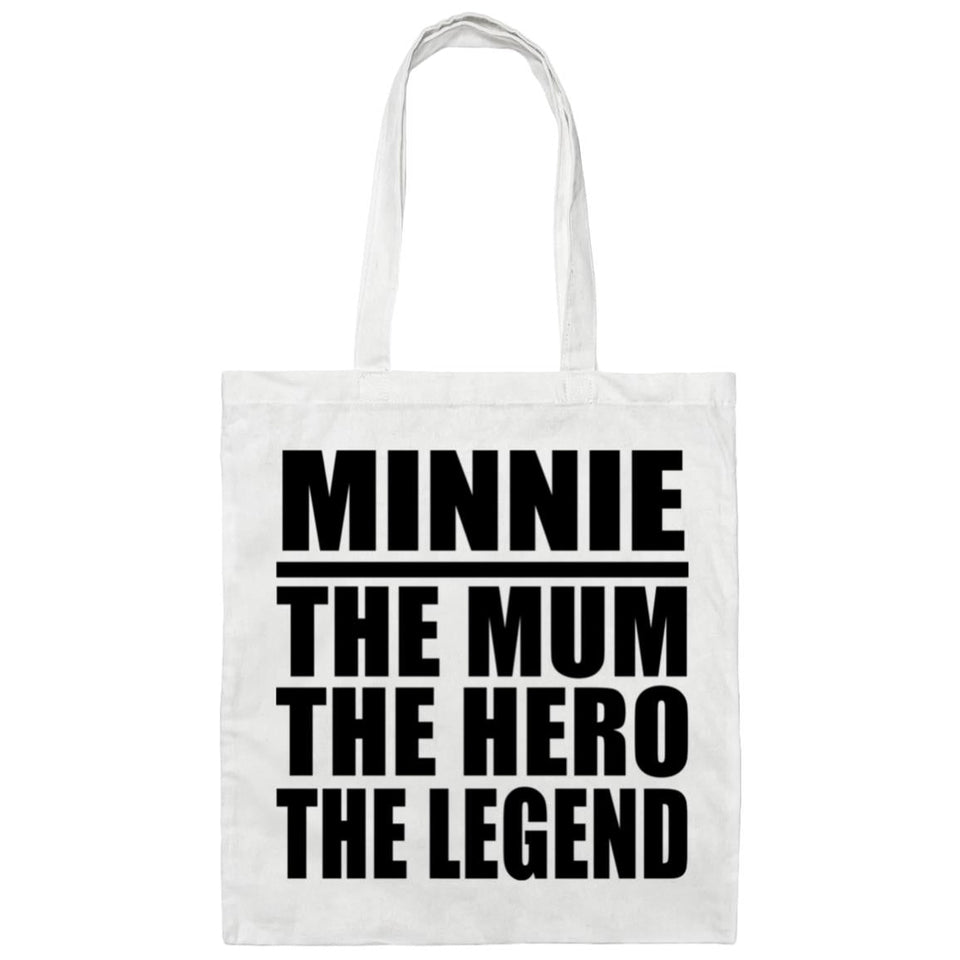 Minnie The Mum The Hero The Legend - Tote Bag White