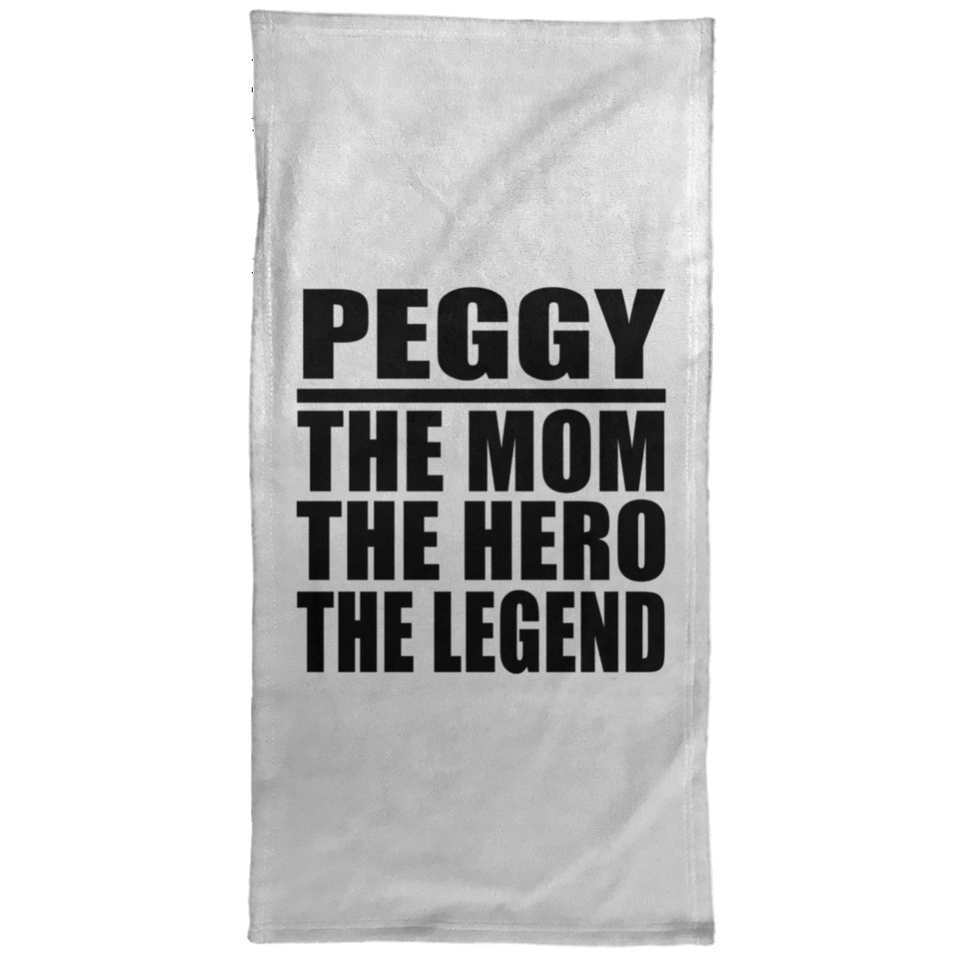 Peggy The Mom The Hero The Legend - Hand Towel