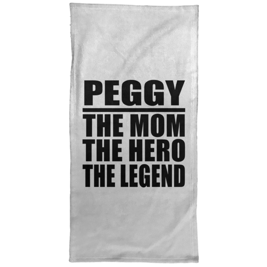 Peggy The Mom The Hero The Legend - Hand Towel