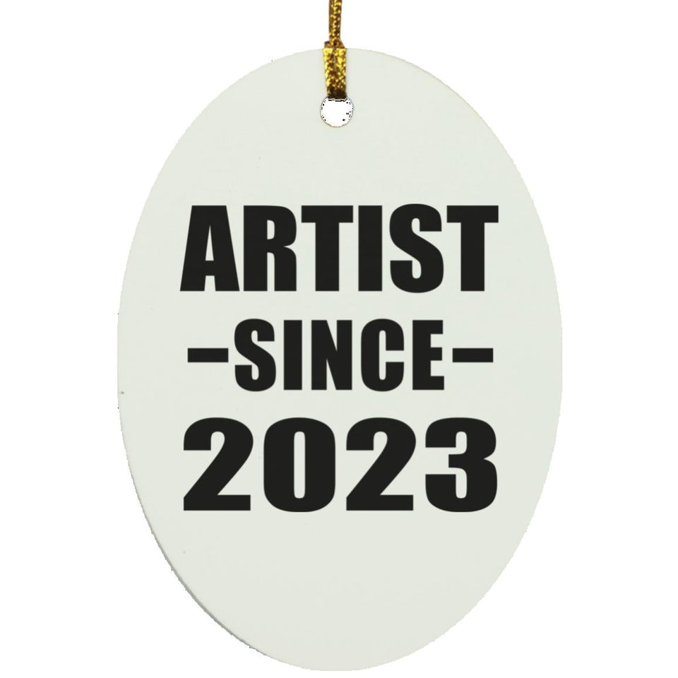 Artist Since 2023 - Oval Ornament