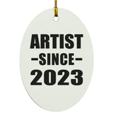 Artist Since 2023 - Oval Ornament
