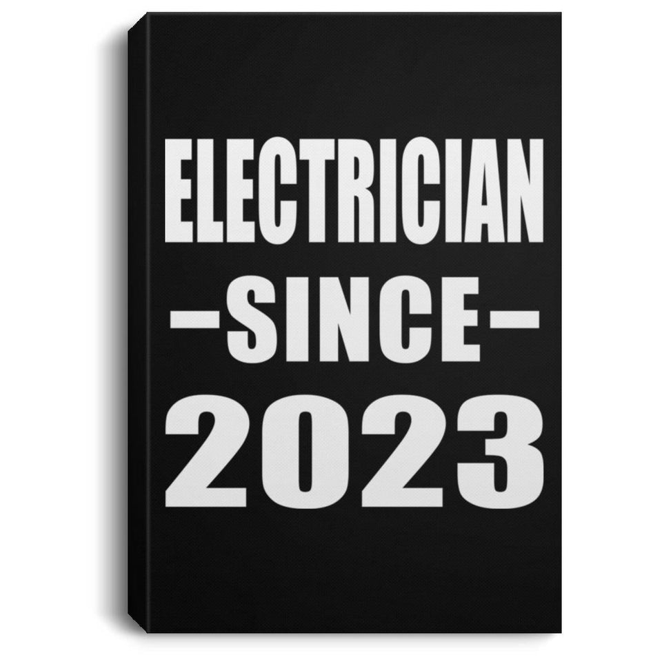 Electrician Since 2023 - Canvas Portrait