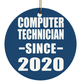 Computer Technician Since 2020 - Circle Ornament