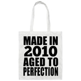 14th Birthday Made In 2010 Aged to Perfection - Tote Bag White